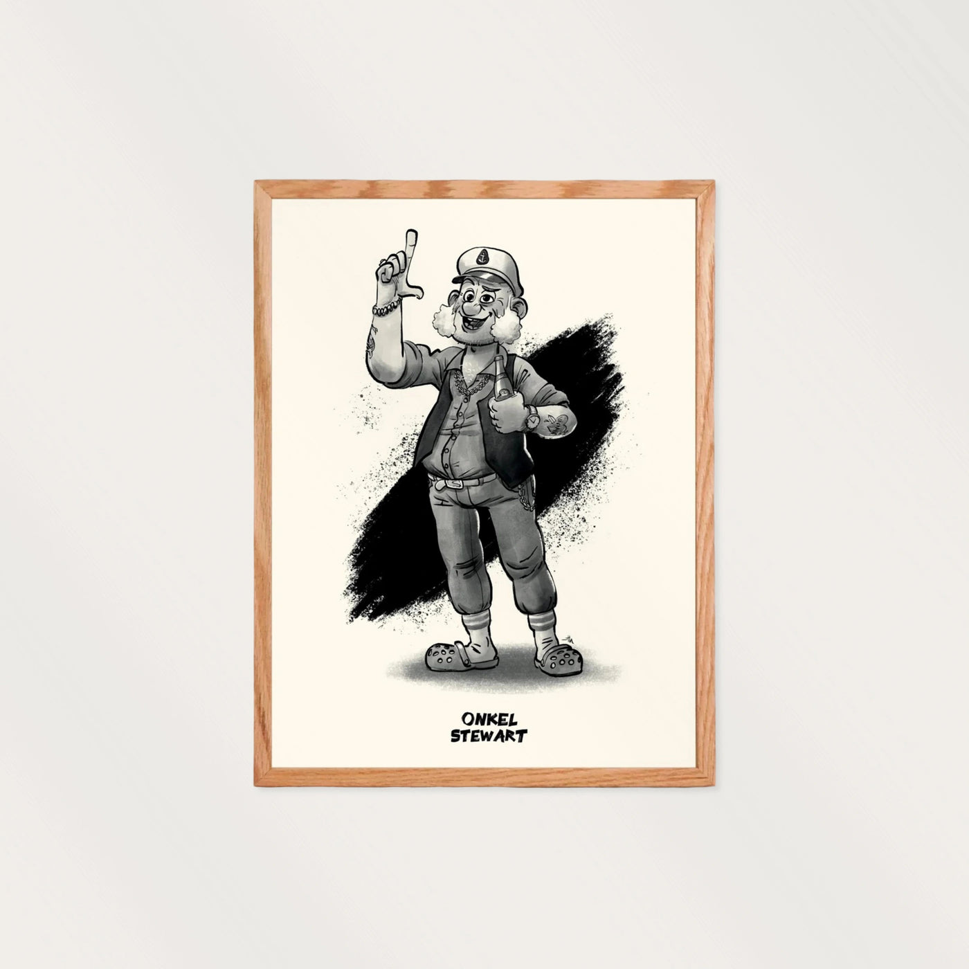 Onkel Stewart Lydramme | Hvid - UNMUTE FRAMES